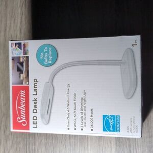 New and never used! Sunbeam LED white lamp.